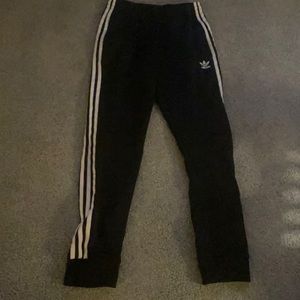 Black adidas sweat pants